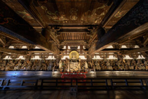 東福寺 国宝三門の楼上から京都一望！臥雲橋からの通天橋のアオモミジ14