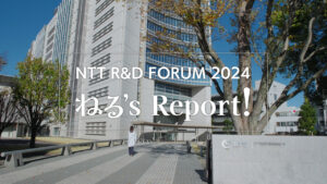 長濱ねるメガネ姿で「NTT R&D FORUM 2024」潜入ムービー！豚骨ラーメン麺の硬さも話す2